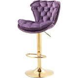 Vintage Swivel Velvet Bar Stools
