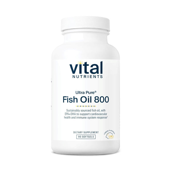 Vital Nutrients Ultra Pure Fish Oil 800 Lemon 90 Softgels