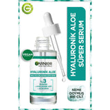 Garnier Hyaluronic Aloe Vera Hydrating Super Serum - Plump & Smooth Skin - Anti-Aging Facial Serum for All Skin Types