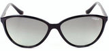 Vogue 2940-Sm W44/11 Black Flat Lens Sunglasses 58mm