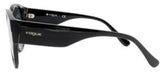Vogue 5245S W4487 Black Square Sunglasses 53mm