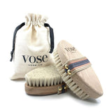 Vose Magnolia Natural Horsehair Body Brush for Smooth Skin