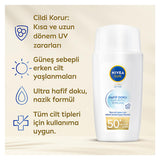 Nivea Sun SPF50 Face Cream: Lightweight, Non-Greasy Anti-Aging Sunscreen for Daily Use & Oily Skin - Broad Spectrum Sun Protection