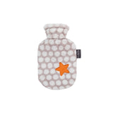 Fashy Baby Hot Water Bottle with Soft Polar Fleece Cover, Pediatric Design, TUV Certified - Comfort Relief for Infants & Children