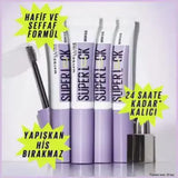 Maybelline New York Super Lock Brow Glue: Long-Lasting Eyebrow Mascara for Shaping, Setting & Styling - Clear, Waterproof, 7ml