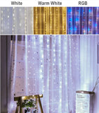 Remote control curtain lights