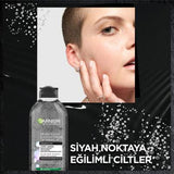 Garnier Micellar Cleansing Gel: Charcoal & Salicylic Acid - Gentle Makeup Remover for Acne Prone Skin, Blackhead Removal, Pore Cleansing - 400ml