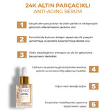 Sinoz 24K Gold Facial Serum: Anti-Aging, Collagen & Hyaluronic Acid Serum for Radiant, Firm, and Hydrated Skin - All Skin Types