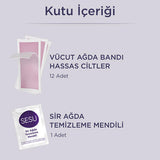 Sesu Sensitive Skin Wax Strips - Gentle Hair Removal for Short Hair, Easy to Use, Sugar-Free Formula