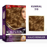 Wella Koleston Supreme 7/0 Kumral: Brown Hair Dye Kit with Oil Care - Rich Color, 100% Gray Coverage, and Long-Lasting Shine