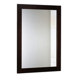Wall Mount Mirror Wood-Like Frame Rectangle Modern Hanging Mirror