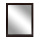 Wall Mount Mirror Wood-Like Frame Rectangle Modern Hanging Mirror