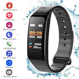 Waterproof Purple Smart Wristband Bracelet Fitness Tracker Health Monitor Heart Rate