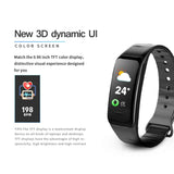 Waterproof Purple Smart Wristband Bracelet Fitness Tracker Health Monitor Heart Rate