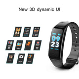 Waterproof Purple Smart Wristband Bracelet Fitness Tracker Health Monitor Heart Rate