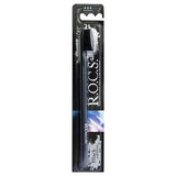 R.O.C.S. Black Edition Toothbrush - Elegant Design | Medium Hardness