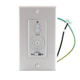 Minka Aire WC500 Wired Wall Plate Ceiling fan Remote Control | 6-Speed | For/Rev | Light Up/Down & Dimming - WC500