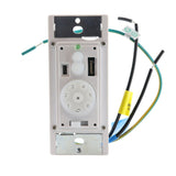 Minka Aire WC500 Wired Wall Plate Ceiling fan Remote Control | 6-Speed | For/Rev | Light Up/Down & Dimming - WC500