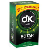 Okey Rštar Condoms, 20 Count - Latex Contraception for Safe Sex Practices
