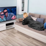 Wearable Fleece Blanket with Sleeves