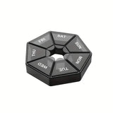 Weekly Rainbow Pill Box - 7-Grid Thickened Pill Storage Box