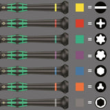 Wera 2052/6 Micro Precision Screwdriver Set With Rack 05118156001