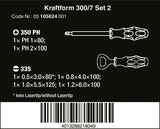 Wera 300/7 Set 2 Kraftform Plus Screwdriver Set 7 Piece 05105624001