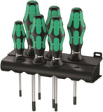 Wera 367/6 Kraftform Plus TORX® Screwdriver Set With Rack 6 Piece 05028062001