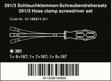 Wera 391/3 Kraftform Plus Flexible Nut Driver Set 3 Piece Metric 05135311001