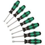 Wera 395 HOLO/7 Kraftform Plus Hollow Shaft Nut Driver Set Metric 05029510001