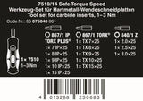 Wera 7510/14 Safe-Torque Speed Tool Carbide Inserts Screwdriver Set 05075840001