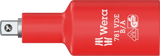 Wera 781 B/A VDE Insulated Adapter, 3/8" Internal Square to 1/4" External Square (05024692001)