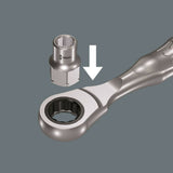 Wera 8005 Zyklop Mini 2 Socket Wrench 1/4" Drive 05003660001