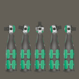 Wera 8009 Zyklop Pocket Set 2 Socket Wrench Set 3/8" Drive SAE 05004283001