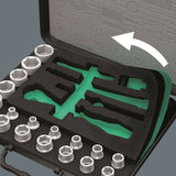 Wera 8100 SA/SC 2 Zyklop Socket Wrench Set 1/4" 1/2" Drive Metric 05160785001