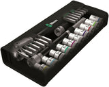 Wera 8100 SC 6 Zyklop Speed Ratchet Set 1/2" Drive Metric 28 Piece 05004076001