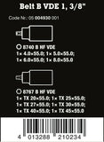 Wera 8767 B VDE HF Belt B VDE 1 Zyklop TORX® Socket Set 3/8" Drive 05004930001
