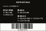 Wera 932/ S/6 Kraftform Chiseldriver Screwdriver Set With Rack 05018283001
