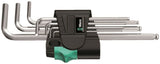 Wera 950/7 Hex-Plus 1 L-Key Set Chrome Plated Metric 7 Pieces 05022181001