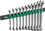 Wera 9630 Magnetic Rail 6000 Joker 1 Ratcheting Wrench Set Metric 05020014001