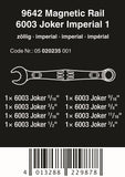 Wera 9642 Magnetic Rail 6003 Joker 1 Combination Wrench Set SAE 05020235001