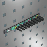 Wera 9661 Magnetic Rail B Impaktor Deep Imperial 1 Socket Set 3/8" 05005591001