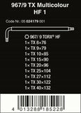 Wera 967/9 TX TORX® L-Key Set With Holding Function 05024179001