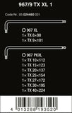 Wera 967/9 TX XL 1 TORX® L-Key Set 9 Pieces 05024460001