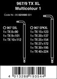 Wera 967/9 TX XL Multicolor TORX® L-Key Set 05024480001