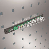 Wera C 4 Zyklop Magnetic Rail Socket Set 1/2" Drive 9 Pieces Metric 05005460001