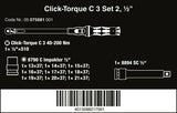 Wera C3 Click-Torque Wrench Set 2 For Cement Screws 1/2" Drive 05075681001
