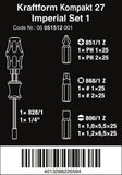 Wera Kraftform Kompakt 27 Set 1 Screwdriver Set 7 Pieces SAE 05051512001