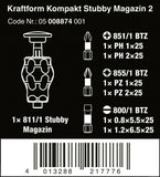 Wera Kraftform Kompakt Stubby Magazine 2 Screwdriver Set 05008874001
