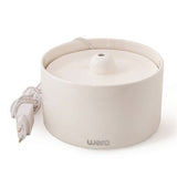 Wero Ceramic Automatic Pet Water Fountain Quiet Flow White 2L